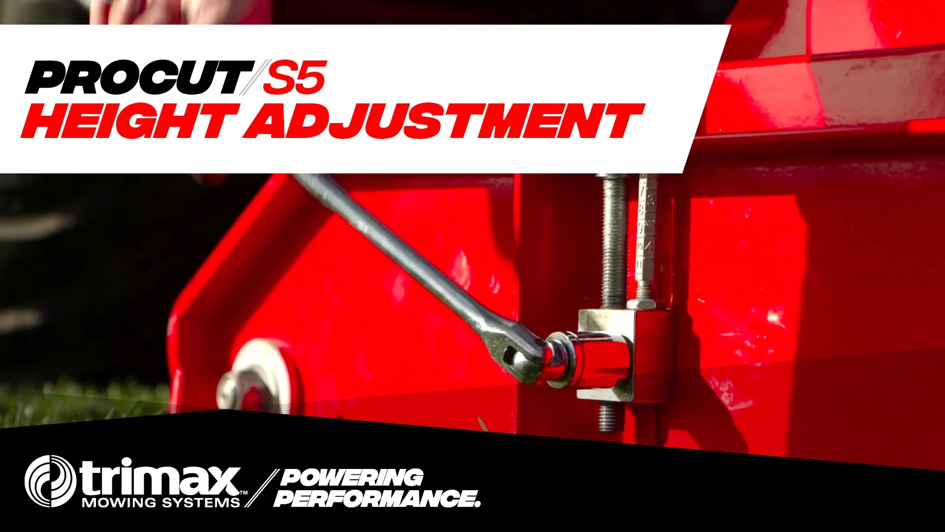 ProCut S5 Height Adjustment
