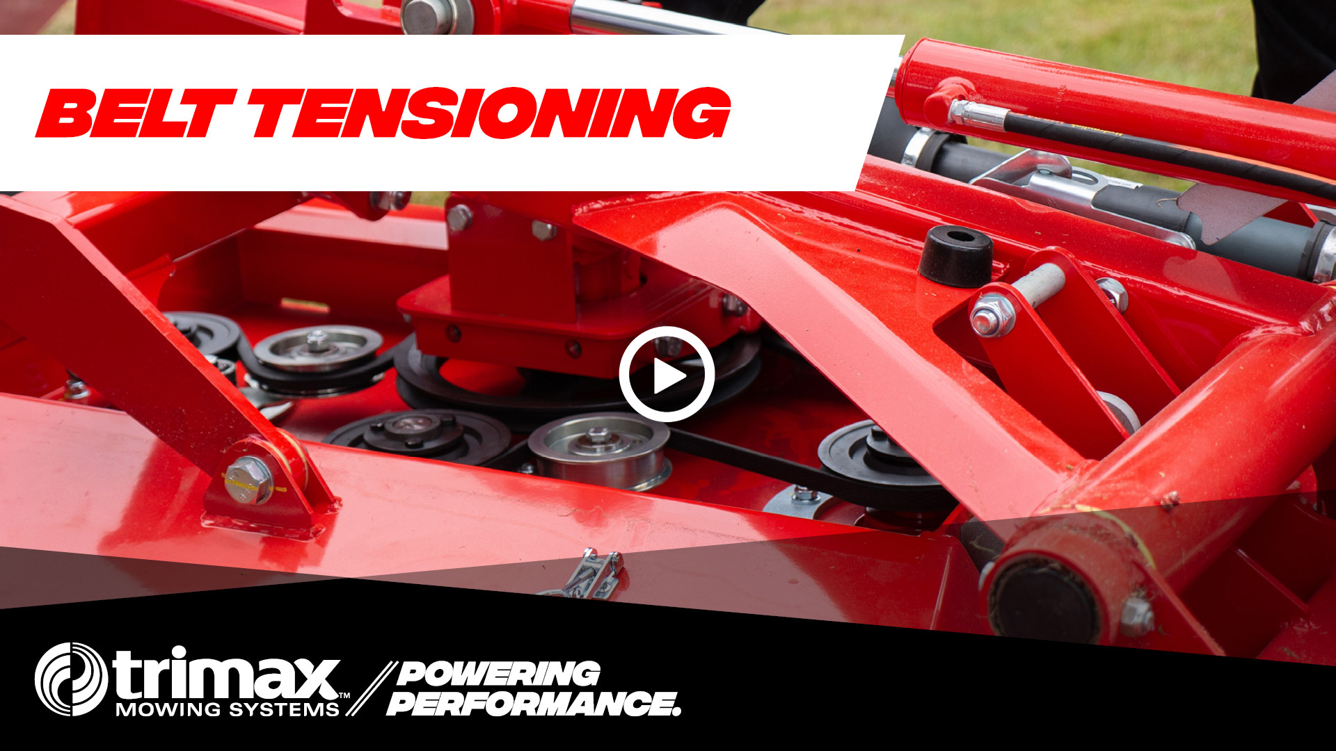 Rotary Mower Belt Tensioning